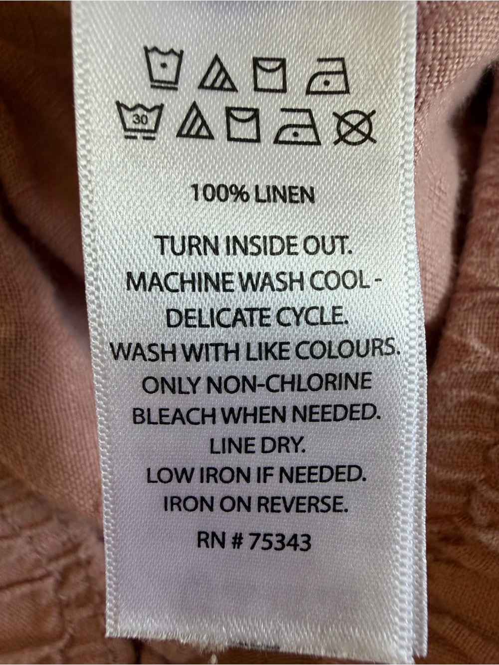 SIGRID Olsen Wide Leg Linen Pants mauve size M - Picture 3 of 9